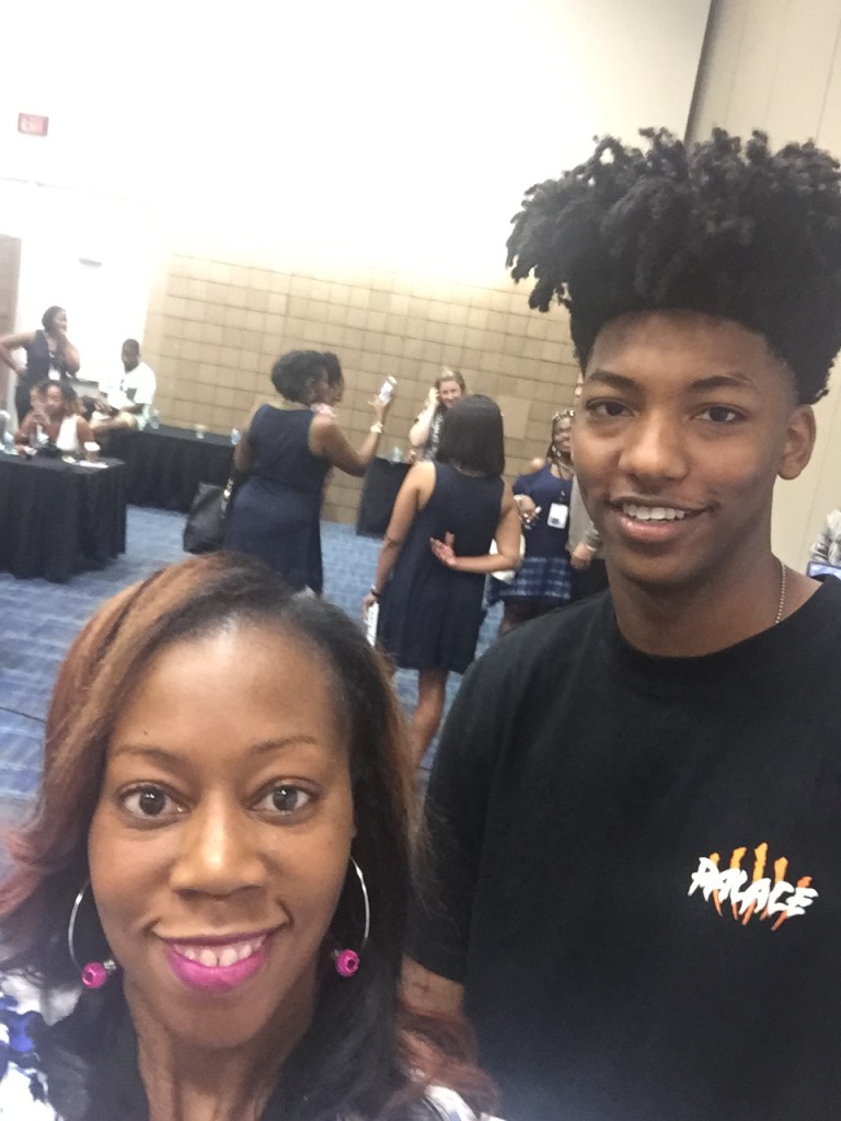 Posing with Elfrid Payton of the Orlando Magic. He shared some advice/wisdom for following your dreams.